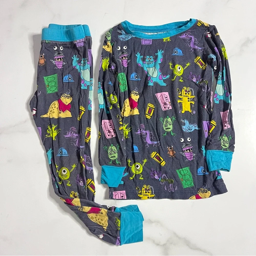 Little Sleepies Disney Pixar Monsters Inc. Bamboo Pajama Set 2T